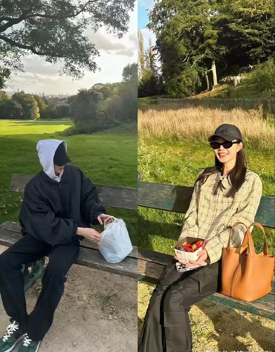 白敬亭宋轶的同款照太多了，疑似已经同居