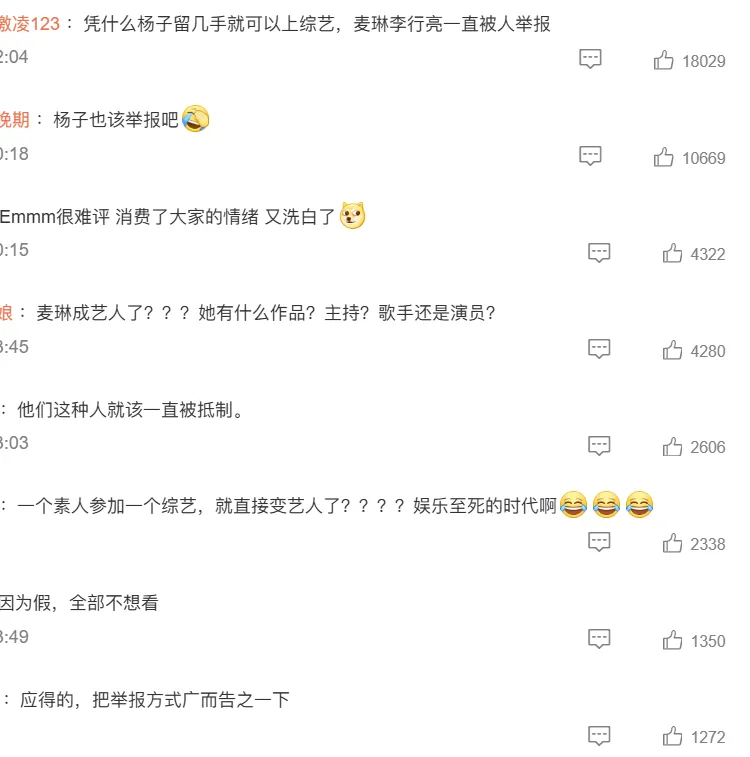 麦琳上综艺被抵制，网友为何容得了杨子容不下她？