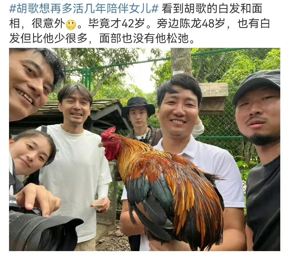 42岁胡歌近照曝光！满脸皱纹、白发苍苍，直言想多活几年陪伴女儿